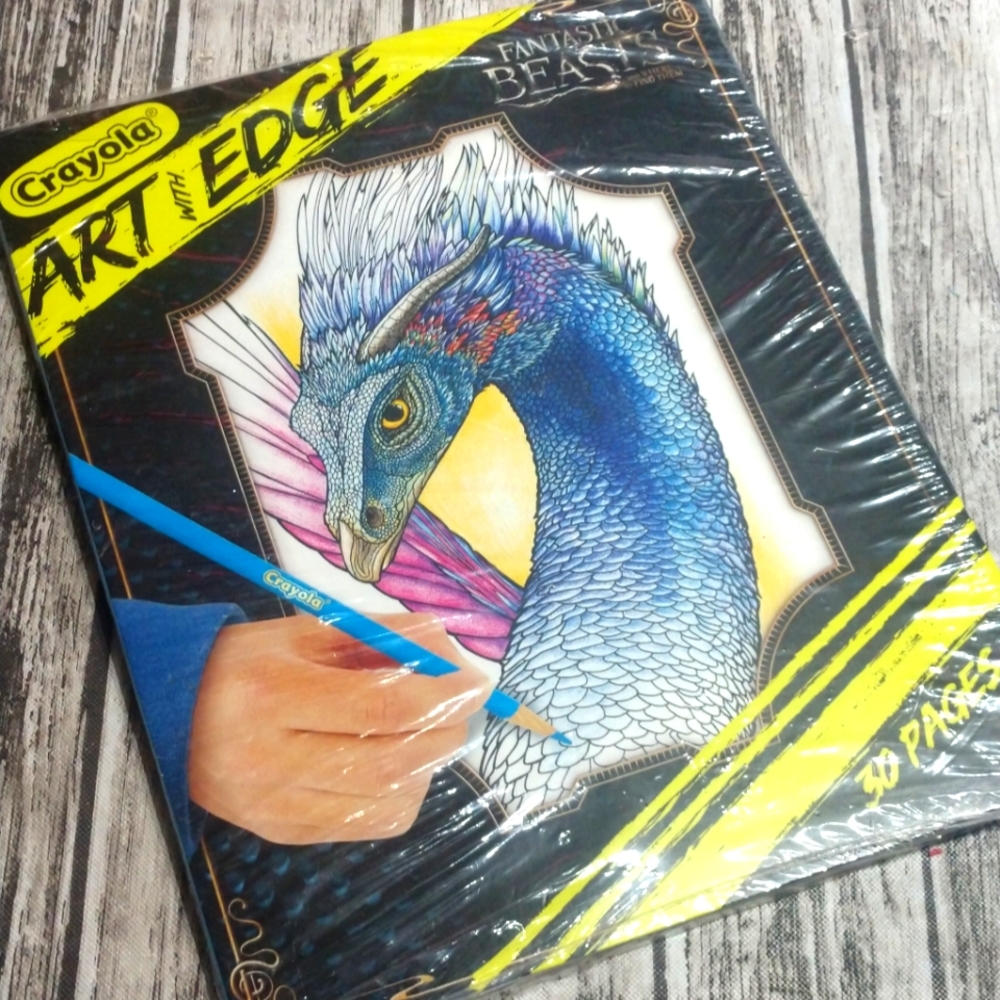 NEW Crayola Art Edge Fantastic Beasts advanced coloring book